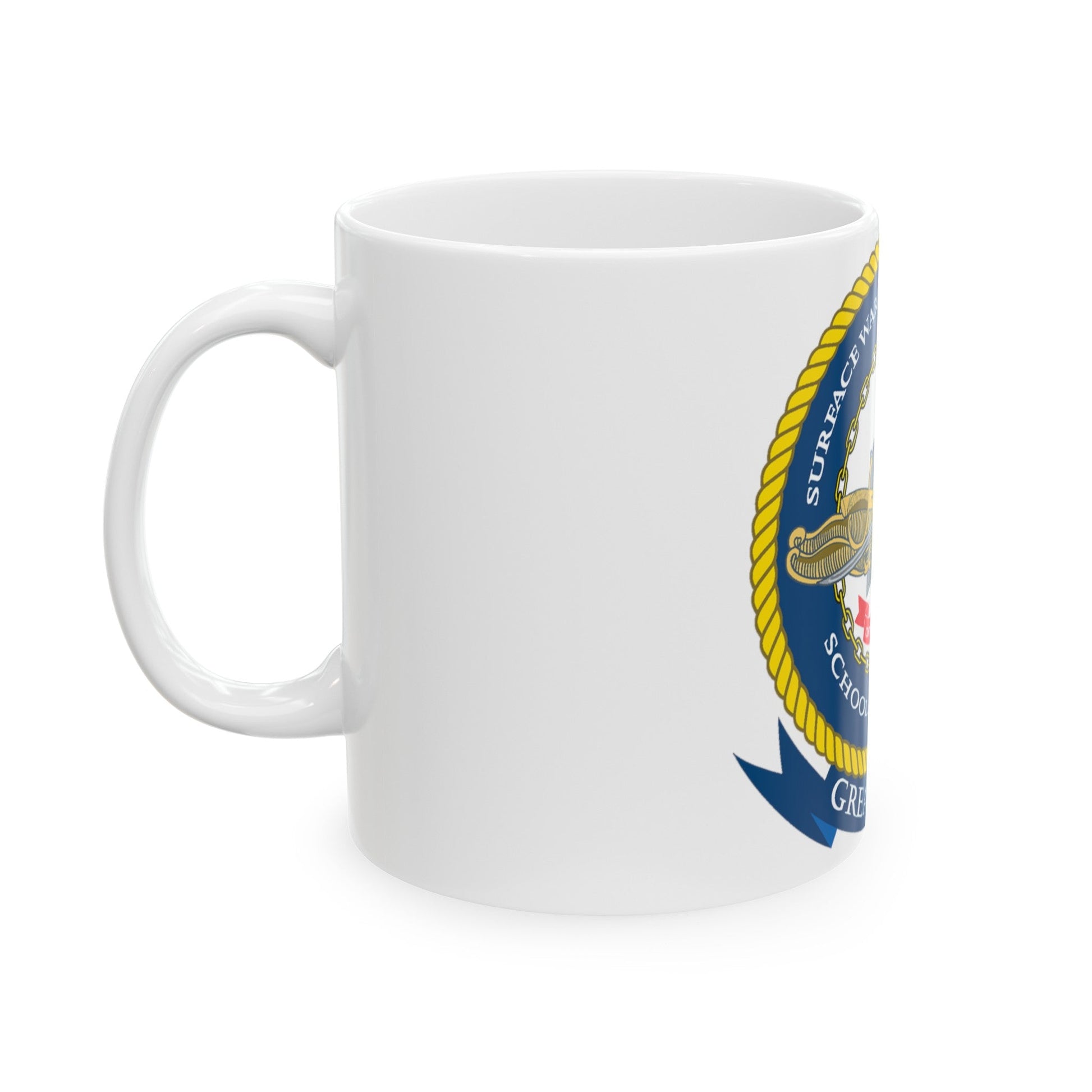 SWESC Great Lakes (U.S. Navy) White Coffee Mug-The Sticker Space