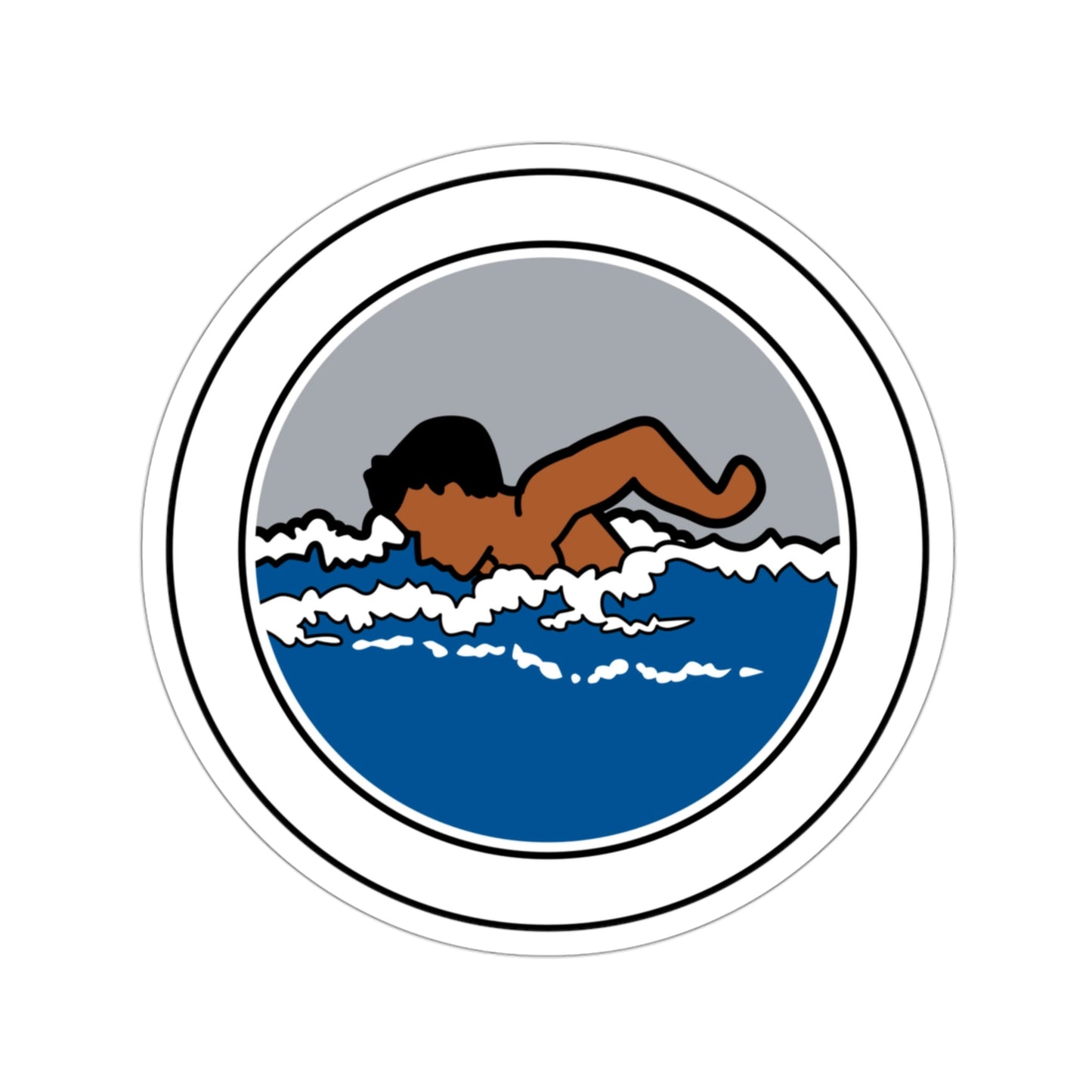 Swimming (Boy Scouts Merit Badge) STICKER Vinyl Die-Cut Decal-3 Inch-The Sticker Space