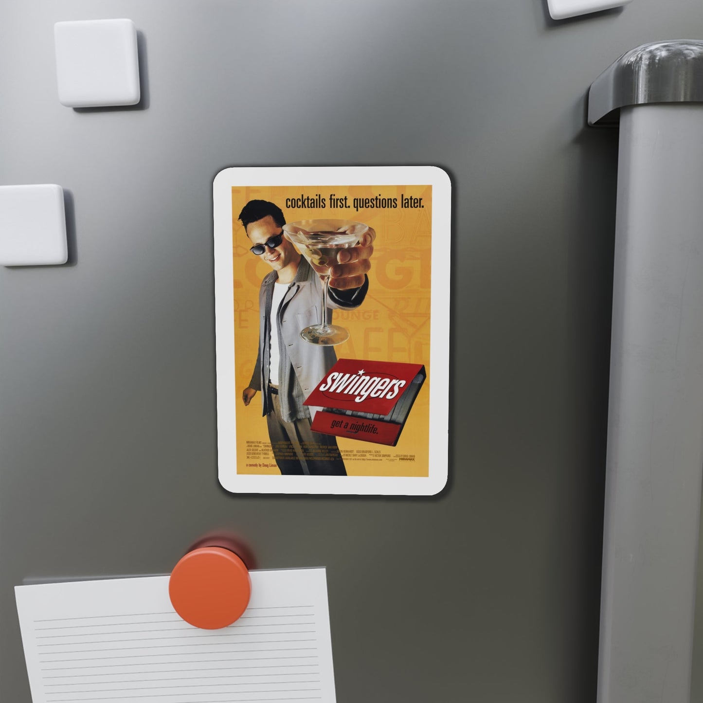 Swingers 1996 Movie Poster Die-Cut Magnet-The Sticker Space