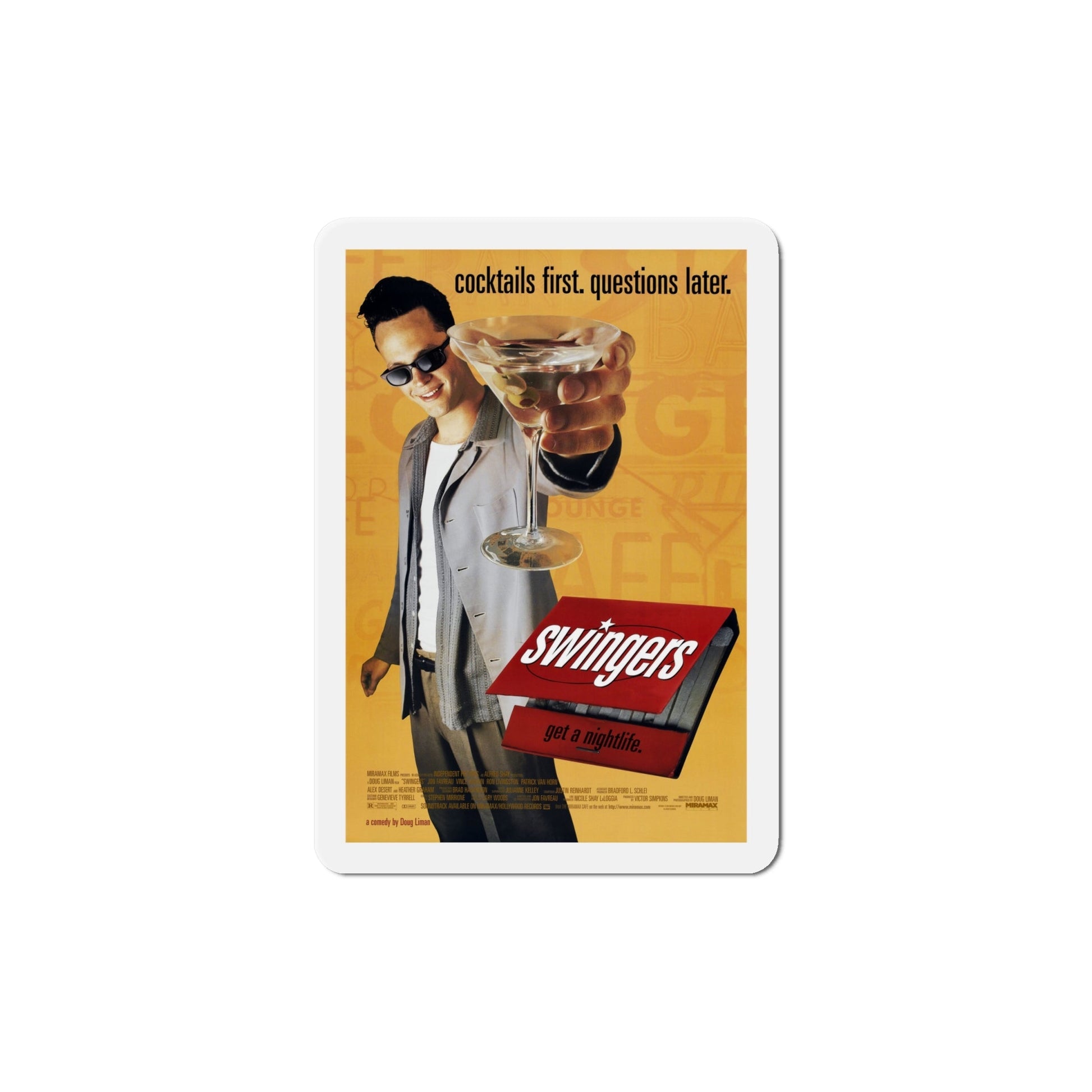 Swingers 1996 Movie Poster Die-Cut Magnet-6 Inch-The Sticker Space