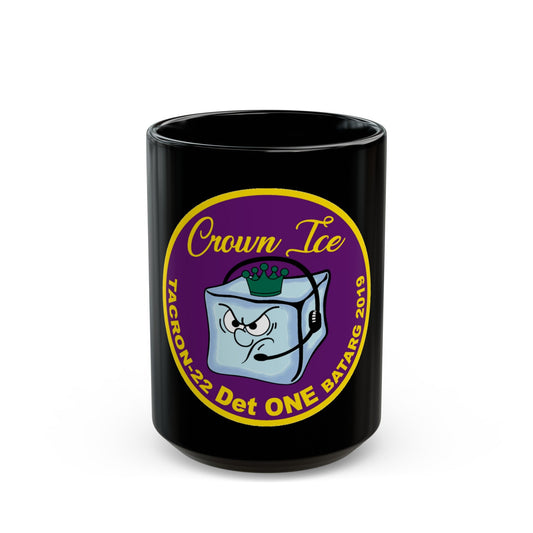 TACRON 22 Det ONE Crown Ice (U.S. Navy) Black Coffee Mug-15oz-The Sticker Space