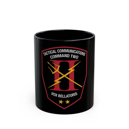Tactical Communication Command Two (U.S. Navy) Black Coffee Mug-11oz-The Sticker Space