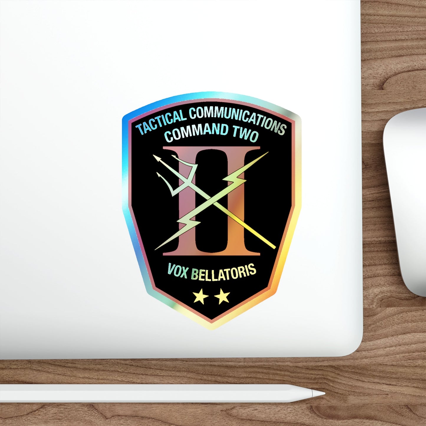 Tactical Communication Command Two (U.S. Navy) Holographic STICKER Die-Cut Vinyl Decal-The Sticker Space
