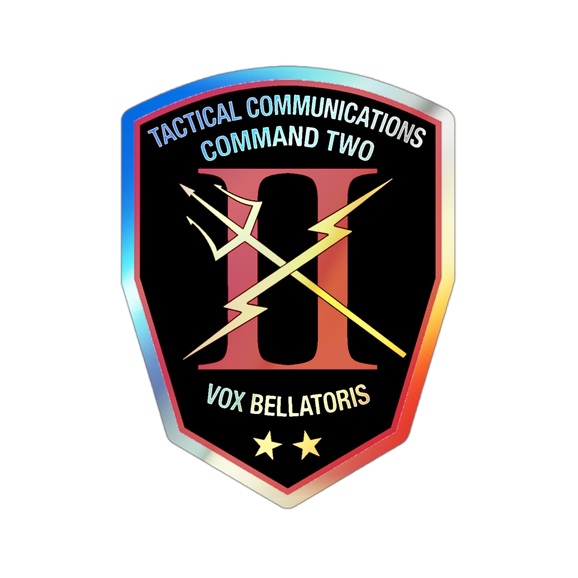 Tactical Communication Command Two (U.S. Navy) Holographic STICKER Die-Cut Vinyl Decal-3 Inch-The Sticker Space