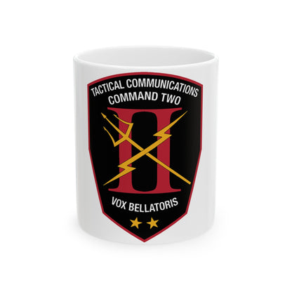 Tactical Communication Command Two (U.S. Navy) White Coffee Mug-11oz-The Sticker Space