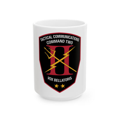Tactical Communication Command Two (U.S. Navy) White Coffee Mug-15oz-The Sticker Space