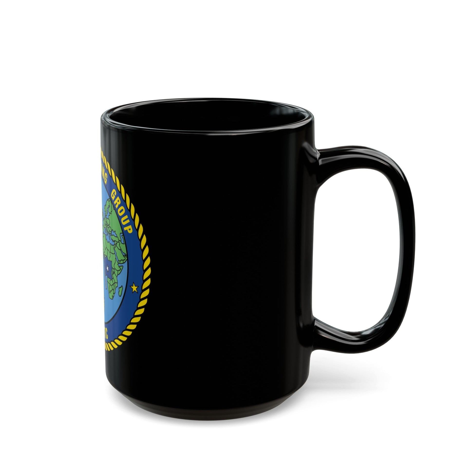 Tactical Training Grp Atlantic (U.S. Navy) Black Coffee Mug-The Sticker Space