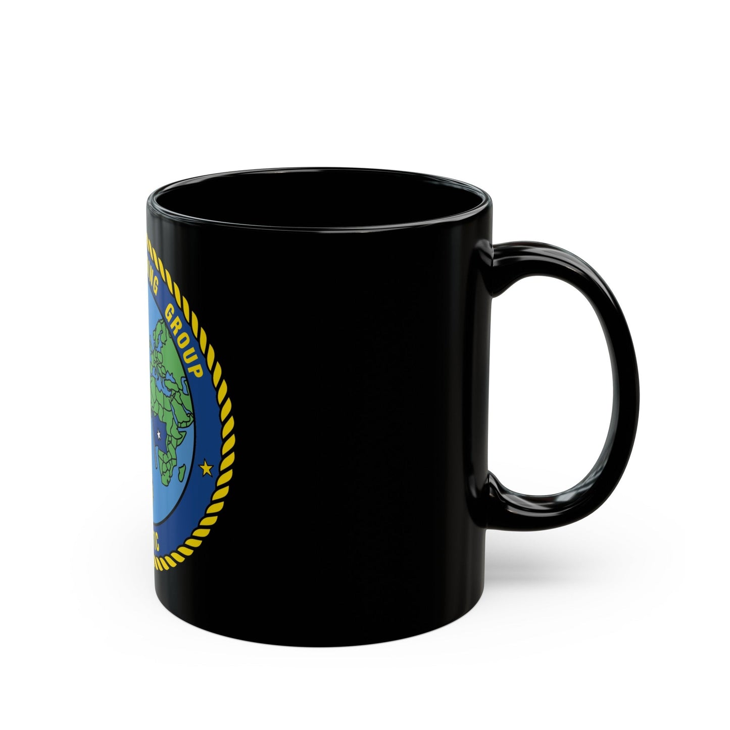 Tactical Training Grp Atlantic (U.S. Navy) Black Coffee Mug-The Sticker Space