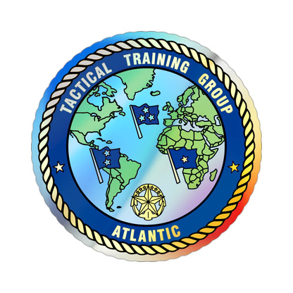 Tactical Training Grp Atlantic (U.S. Navy) Holographic STICKER Die-Cut Vinyl Decal-2 Inch-The Sticker Space