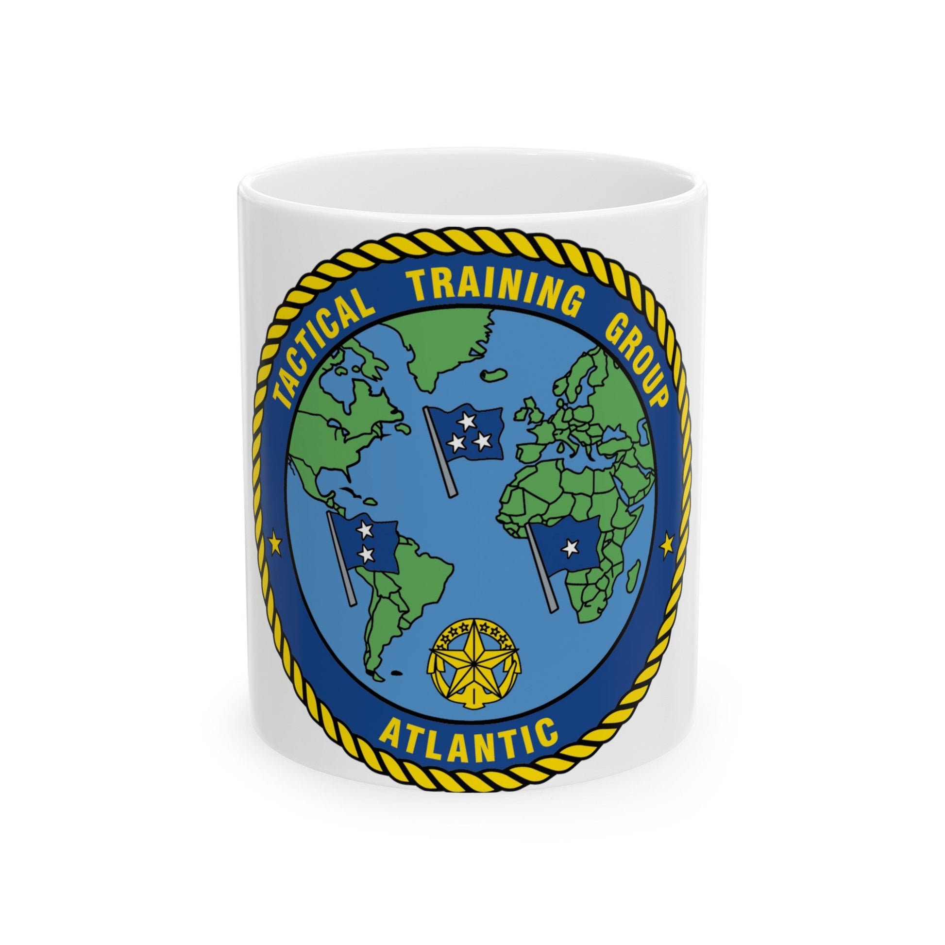 Tactical Training Grp Atlantic (U.S. Navy) White Coffee Mug-11oz-The Sticker Space