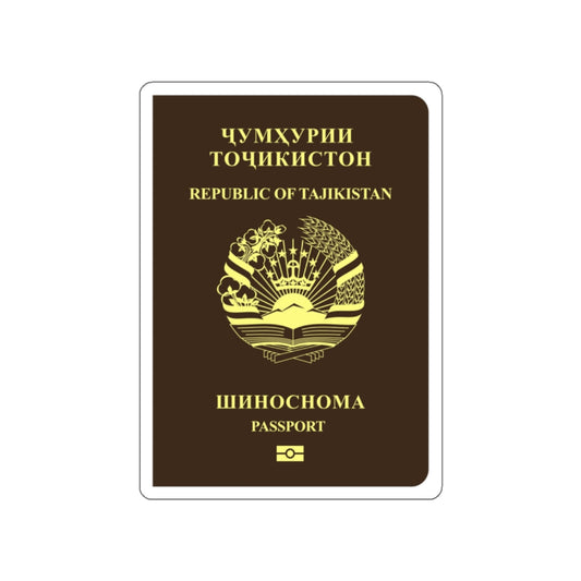 Tajikistan Passport STICKER Vinyl Die-Cut Decal
