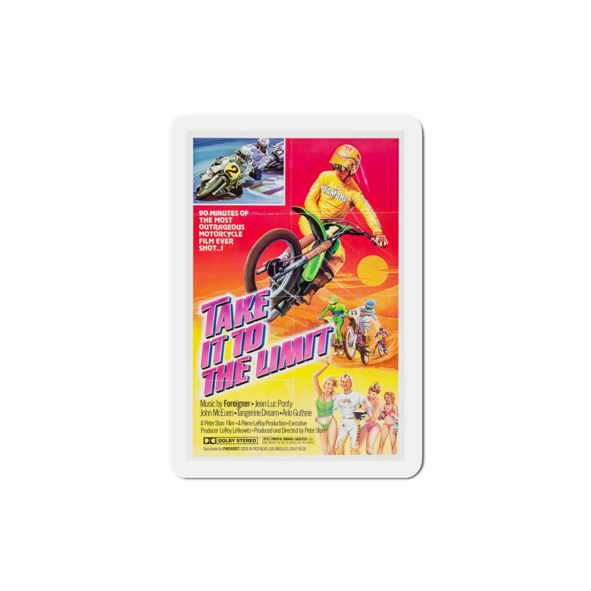 Take It to the Limit 1980 Movie Poster Die-Cut Magnet-3" x 3"-The Sticker Space