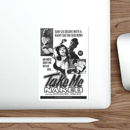 TAKE ME NAKED 1966 Movie Poster STICKER Vinyl Die-Cut Decal-The Sticker Space