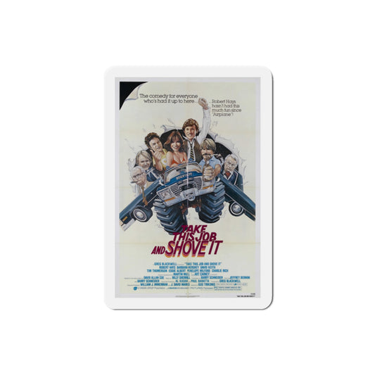 Take This Job and Shove It 1981 Movie Poster Die-Cut Magnet-2" x 2"-The Sticker Space
