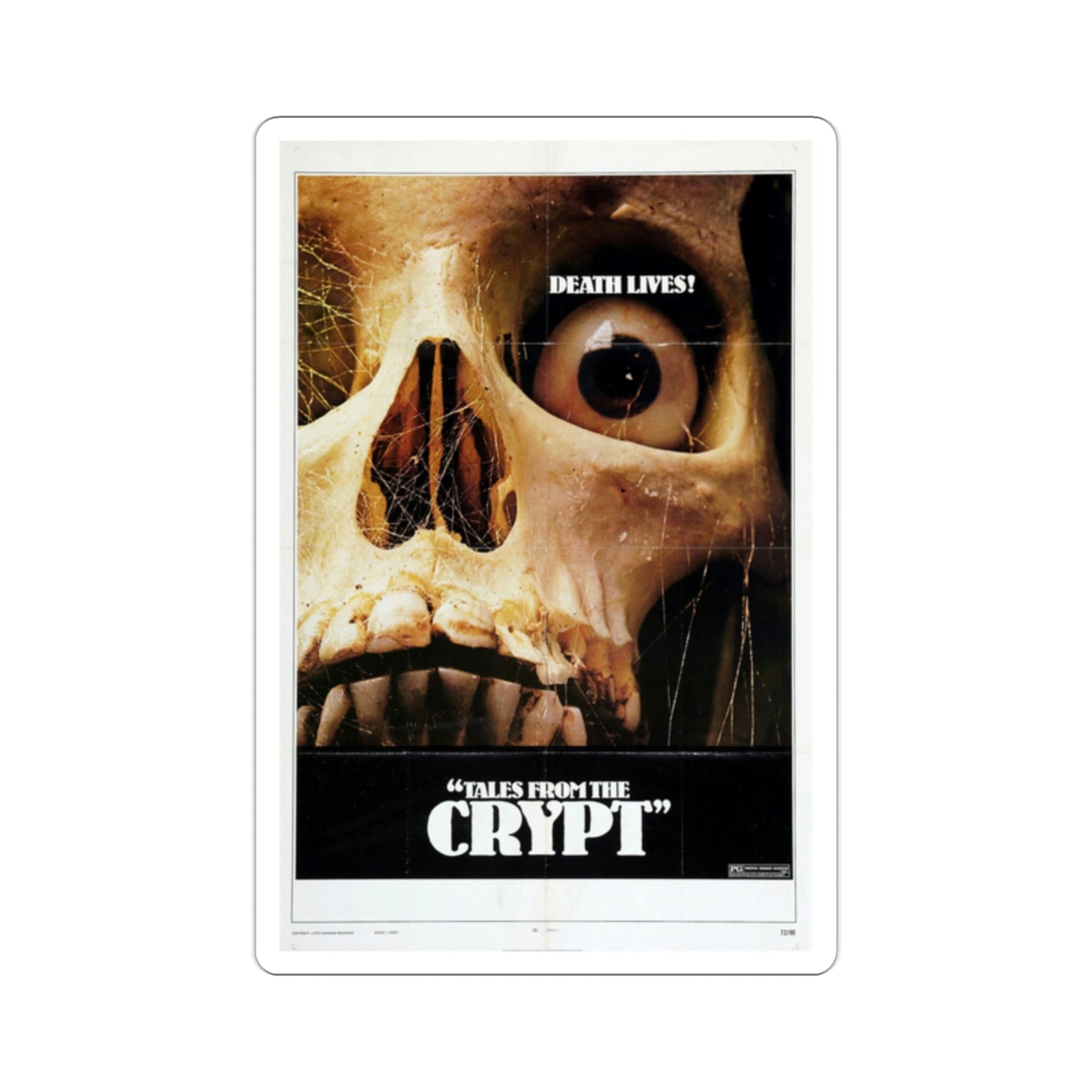 Tales from the Crypt 1972 Movie Poster STICKER Vinyl Die-Cut Decal-2 Inch-The Sticker Space