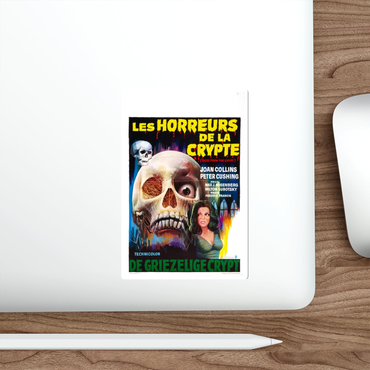 TALES FROM THE CRYPT (BELGIAN) 1972 Movie Poster STICKER Vinyl Die-Cut Decal-The Sticker Space
