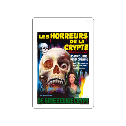 TALES FROM THE CRYPT (BELGIAN) 1972 Movie Poster STICKER Vinyl Die-Cut Decal-White-The Sticker Space