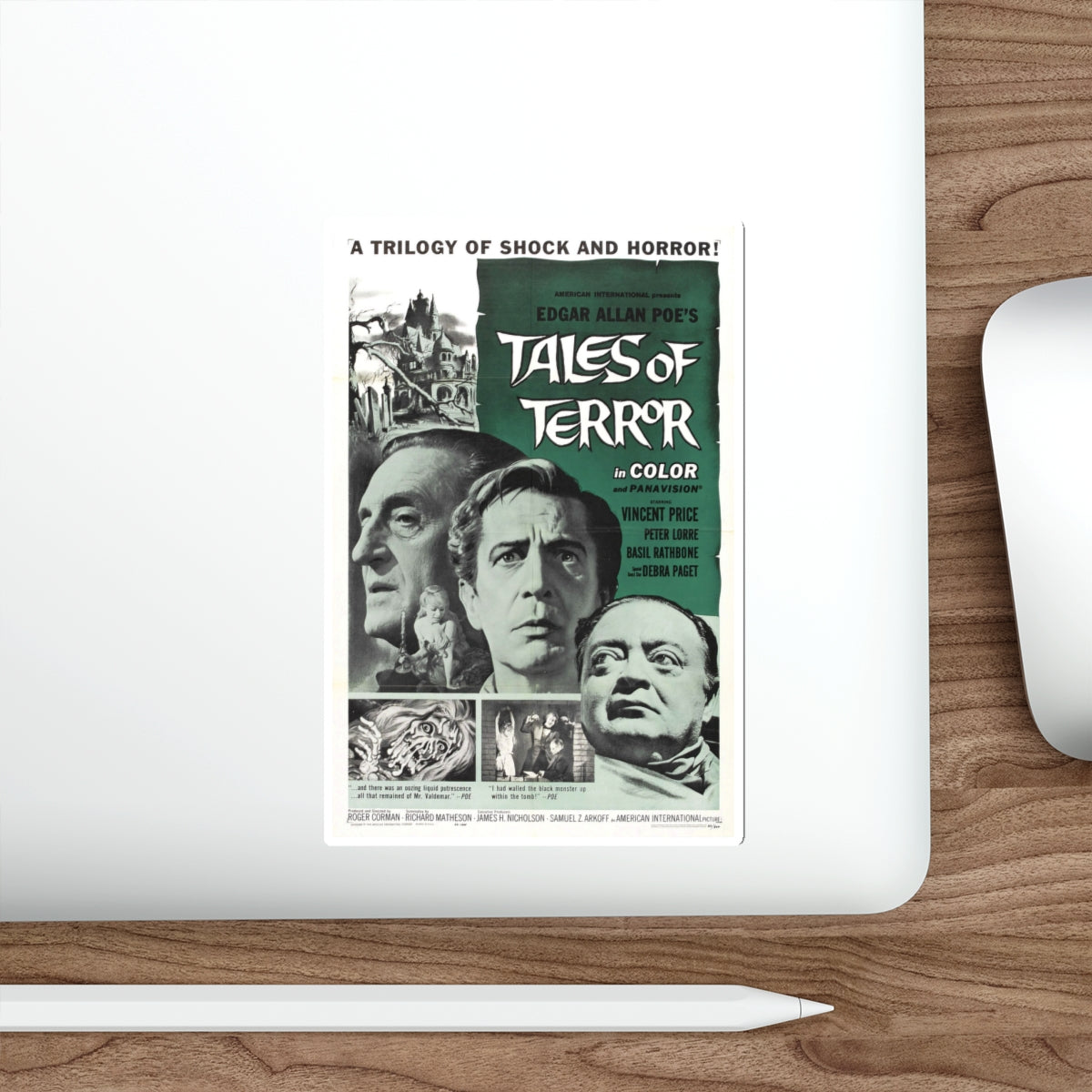 TALES OF TERROR 1962 Movie Poster STICKER Vinyl Die-Cut Decal-The Sticker Space