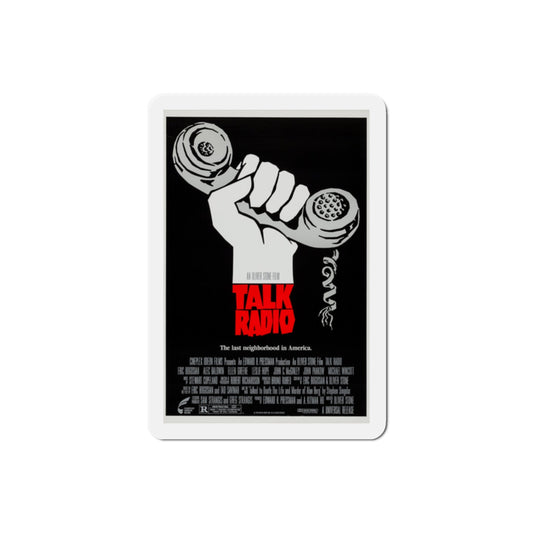 Talk Radio 1988 Movie Poster Die-Cut Magnet-2" x 2"-The Sticker Space