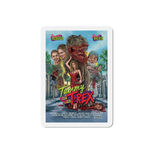Tammy and the T Rex 1994 Movie Poster Die-Cut Magnet-2" x 2"-The Sticker Space