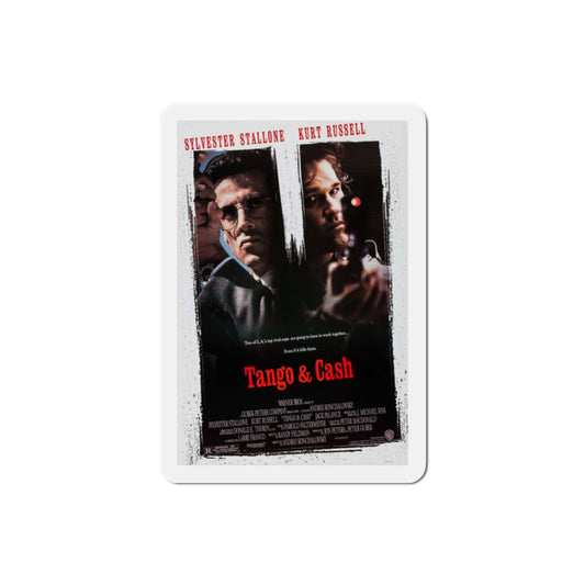 Tango & Cash 1989 Movie Poster Die-Cut Magnet-2" x 2"-The Sticker Space