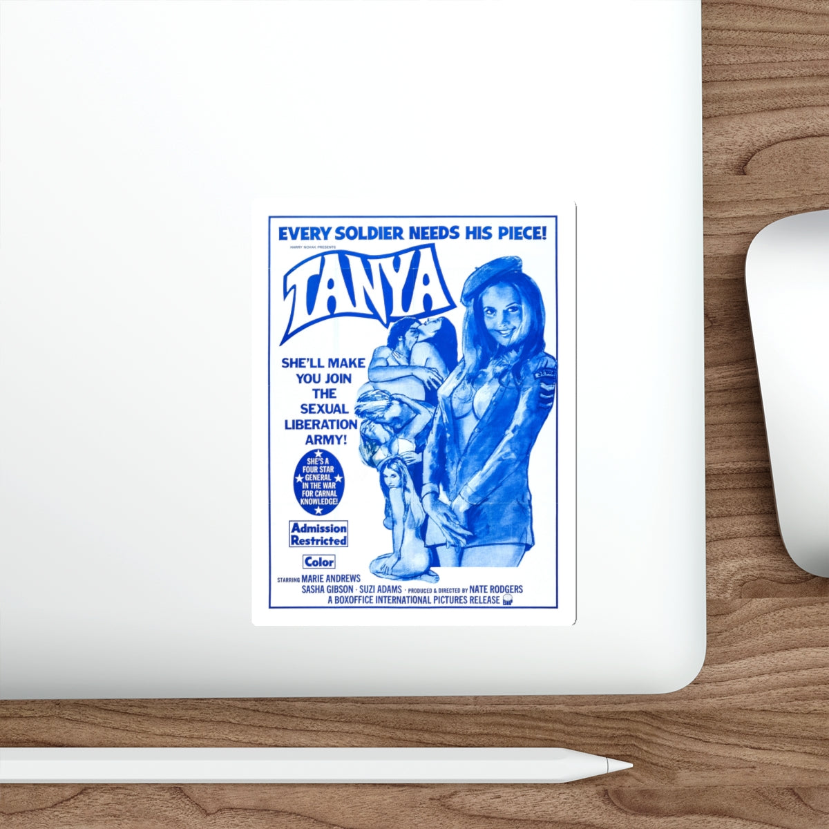 TANYA 1976 Movie Poster STICKER Vinyl Die-Cut Decal-The Sticker Space