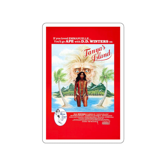 TANYA'S ISLAND 1980 Movie Poster STICKER Vinyl Die-Cut Decal-White-The Sticker Space