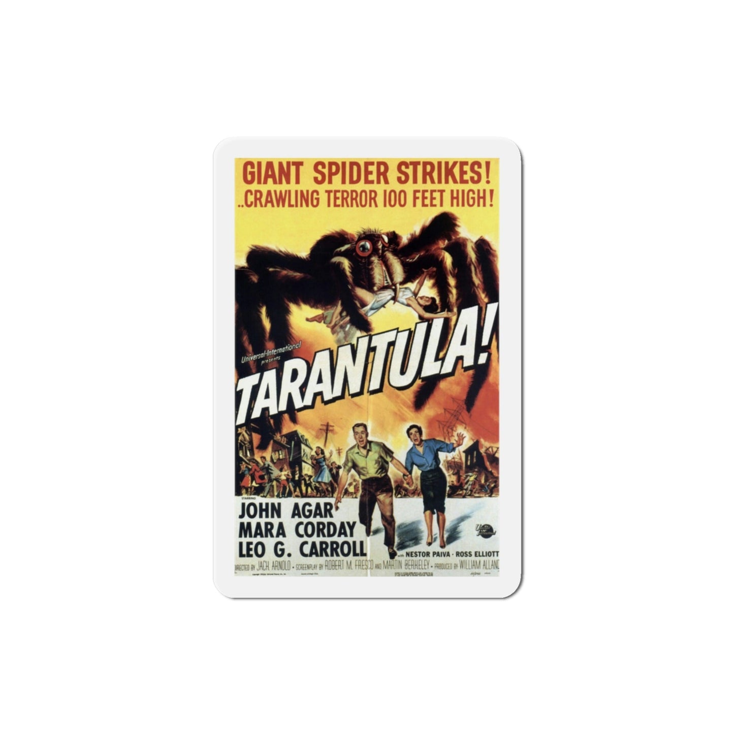 Tarantula 1955 Movie Poster Die-Cut Magnet-3 Inch-The Sticker Space