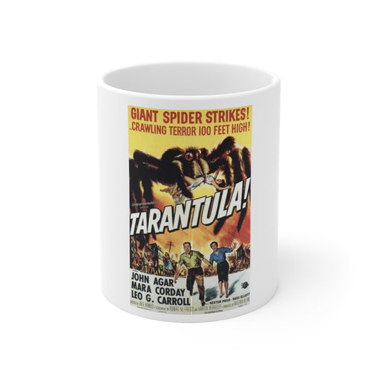 Tarantula 1955 v2 Movie Poster - White Coffee Cup 11oz-11oz-The Sticker Space
