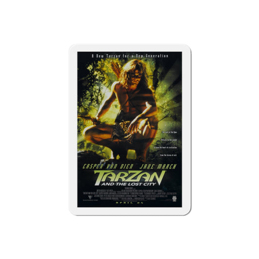 Tarzan and the Lost City 1998 Movie Poster Die-Cut Magnet-2" x 2"-The Sticker Space