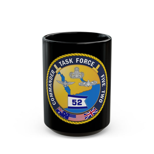 Task Force Five Two (U.S. Navy) Black Coffee Mug-15oz-The Sticker Space