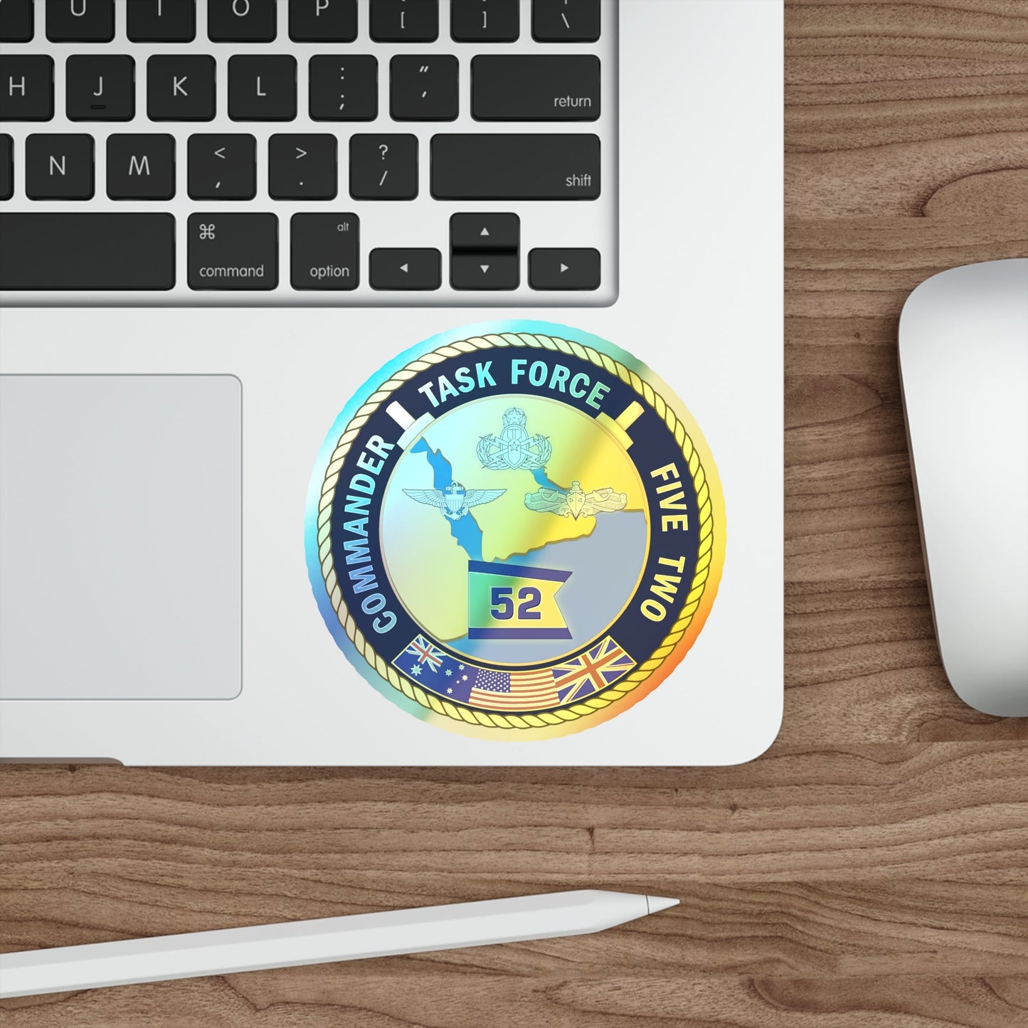 Task Force Five Two (U.S. Navy) Holographic STICKER Die-Cut Vinyl Decal-The Sticker Space