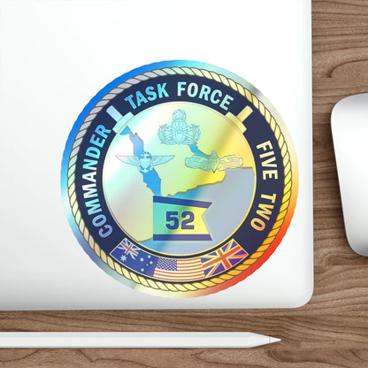 Task Force Five Two (U.S. Navy) Holographic STICKER Die-Cut Vinyl Decal-The Sticker Space