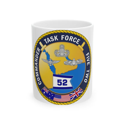 Task Force Five Two (U.S. Navy) White Coffee Mug-11oz-The Sticker Space