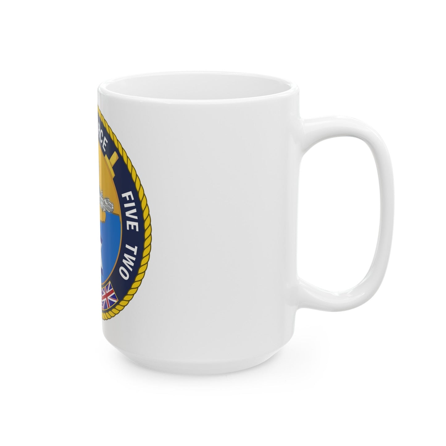Task Force Five Two (U.S. Navy) White Coffee Mug-The Sticker Space