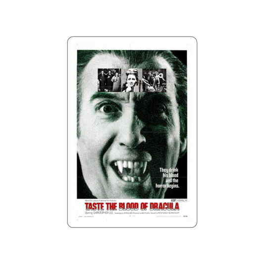 TASTE THE BLOOD OF DRACULA (2) 1970 Movie Poster STICKER Vinyl Die-Cut Decal-White-The Sticker Space
