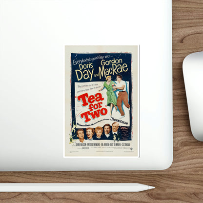 Tea for Two 1950 Movie Poster STICKER Vinyl Die-Cut Decal-The Sticker Space