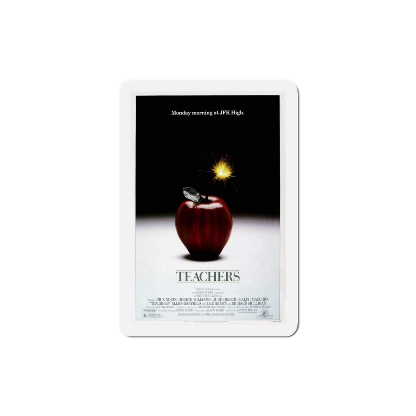 Teachers 1984 Movie Poster Die-Cut Magnet-3" x 3"-The Sticker Space