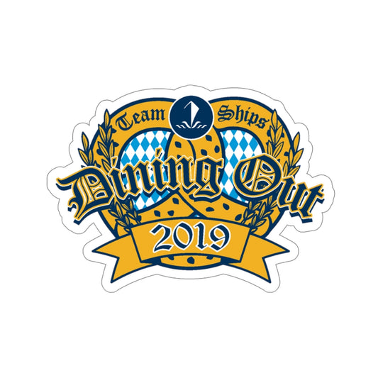 Team Ships Dining Out 2019 (U.S. Navy) STICKER Vinyl Die-Cut Decal-6 Inch-The Sticker Space