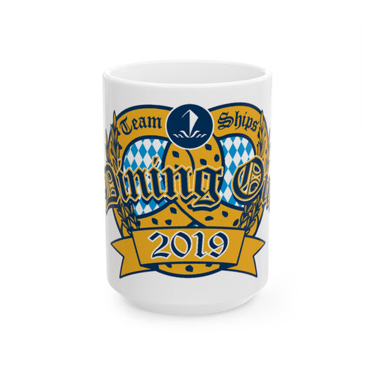 Team Ships Dining Out 2019 (U.S. Navy) White Coffee Mug-15oz-The Sticker Space