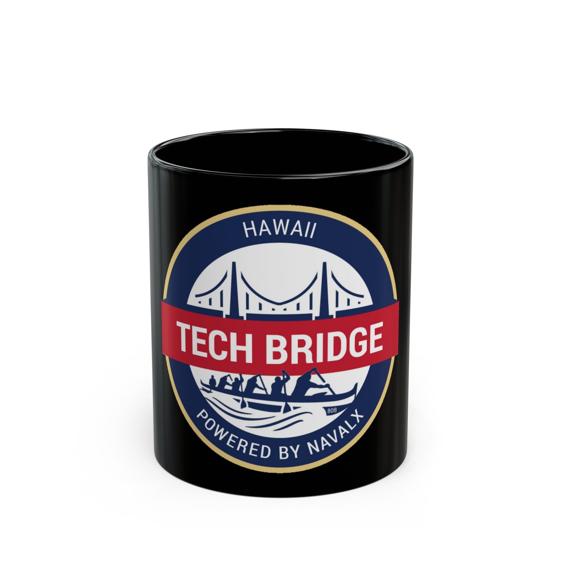 Tech Bridge Hawaii (U.S. Navy) Black Coffee Mug-11oz-The Sticker Space