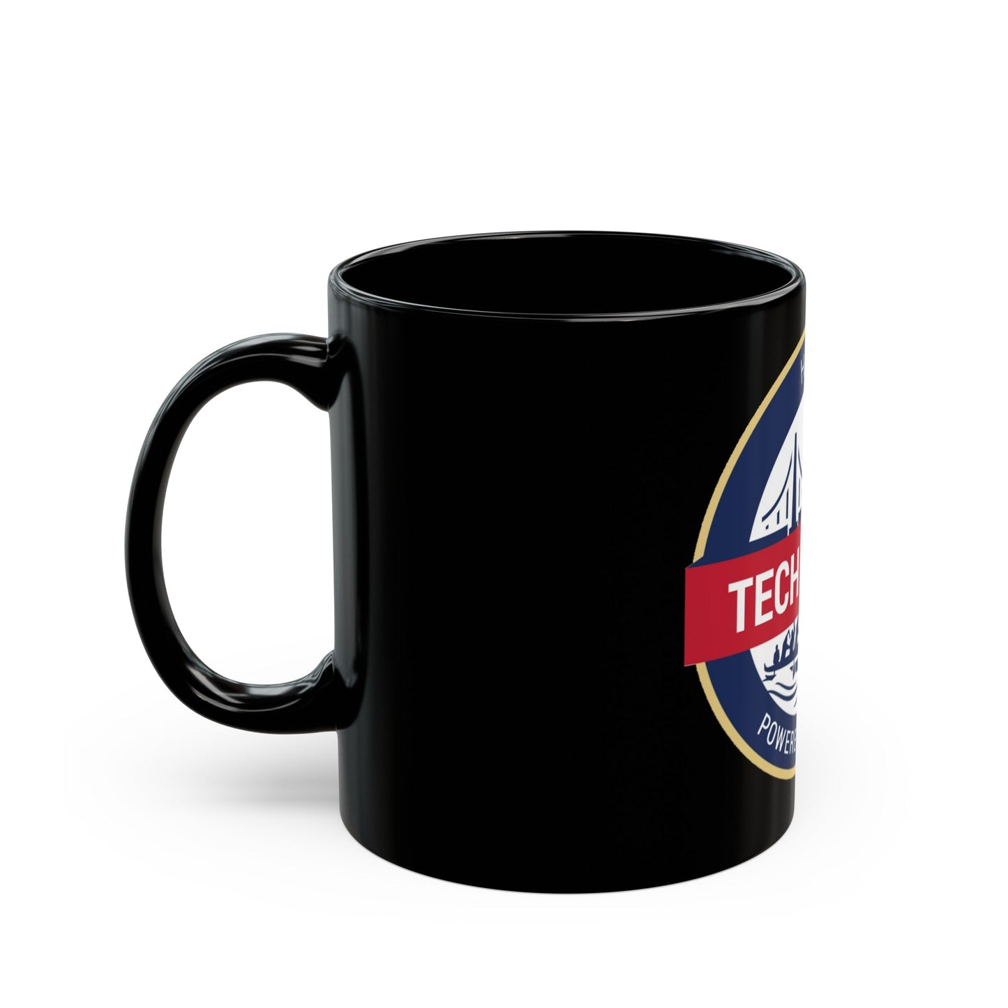 Tech Bridge Hawaii (U.S. Navy) Black Coffee Mug-The Sticker Space
