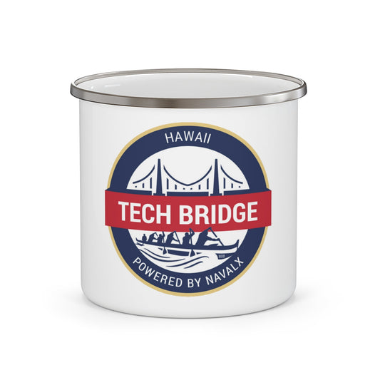 Tech Bridge Hawaii (U.S. Navy) Enamel Mug 12oz-12oz-The Sticker Space