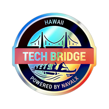 Tech Bridge Hawaii (U.S. Navy) Holographic STICKER Die-Cut Vinyl Decal-2 Inch-The Sticker Space