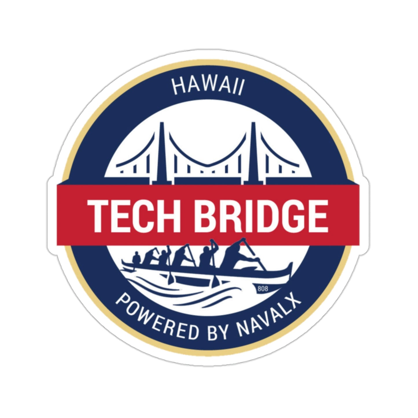 Tech Bridge Hawaii (U.S. Navy) STICKER Vinyl Die-Cut Decal-2 Inch-The Sticker Space