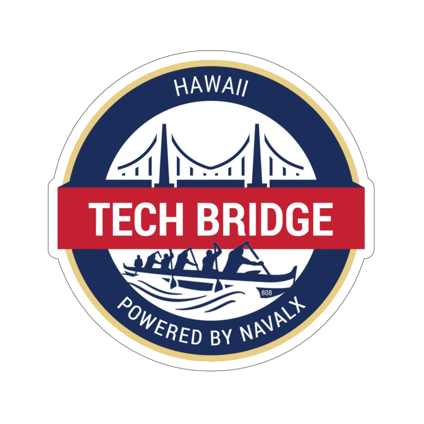 Tech Bridge Hawaii (U.S. Navy) STICKER Vinyl Die-Cut Decal-6 Inch-The Sticker Space