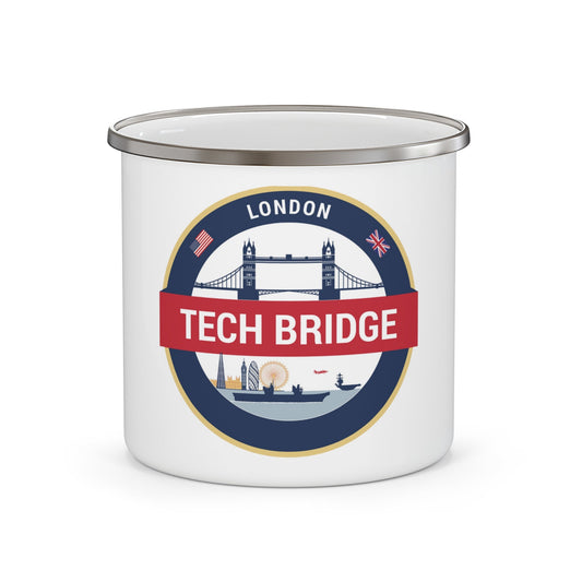 Tech Bridge London (U.S. Navy) Enamel Mug 12oz-12oz-The Sticker Space