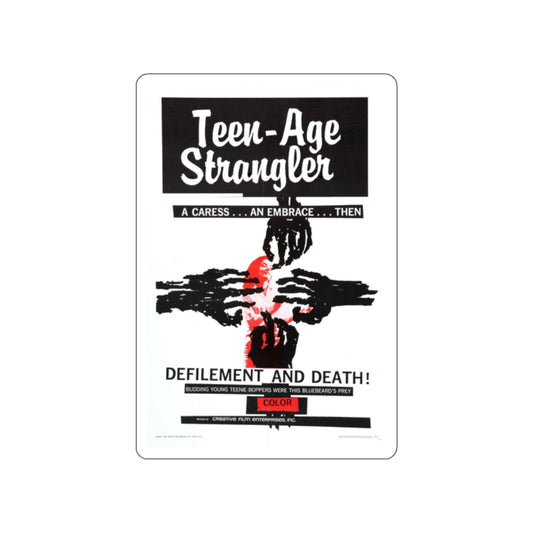 TEEN-AGE STRANGLER 1964 Movie Poster STICKER Vinyl Die-Cut Decal-White-The Sticker Space