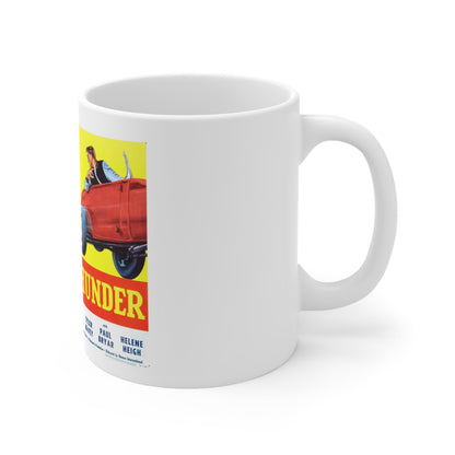 Teenage Thunder 1957 Movie Poster - White Coffee Cup 11oz-11oz-The Sticker Space