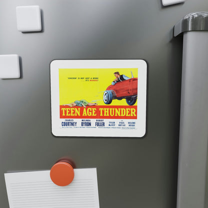Teenage Thunder 1957 v2 Movie Poster Die-Cut Magnet-The Sticker Space